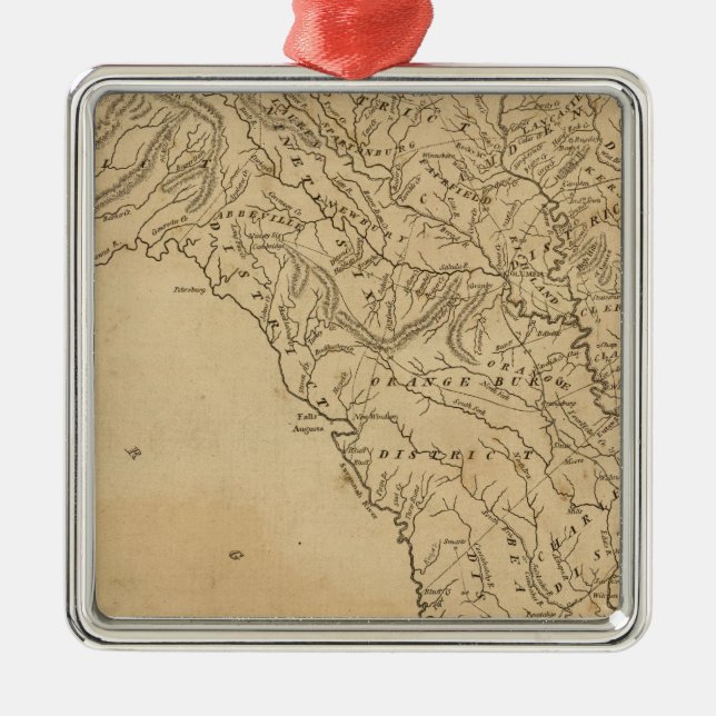 South Carolina Silbernes Ornament (Vorne)