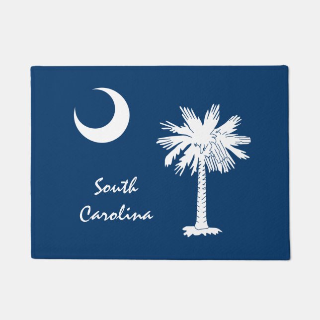 South Carolina Staat & Flag USA Hausmat /sport Fußmatte (Vorderseite)