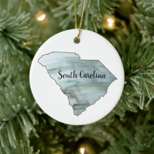 South Carolina Staat Illustration Keramik Ornament