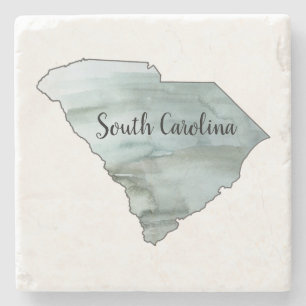 South Carolina Staat Illustration Steinuntersetzer