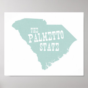 South Carolina Staat Motto Slogan Poster