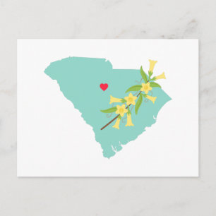 South Carolina Staat Postkarte