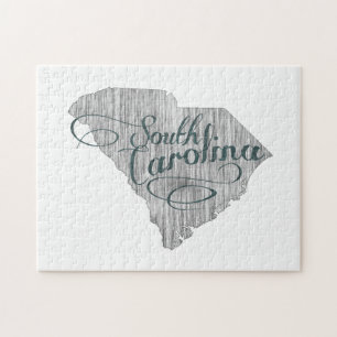South Carolina Staat Typografie Puzzle