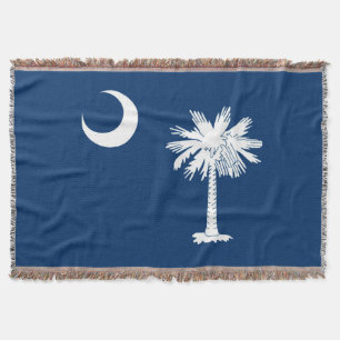 South Carolina State Flag Design Accent Decke