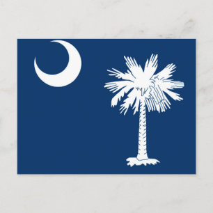 South Carolina State Flag Design Accent Postkarte