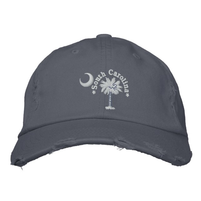 South Carolina State Flag Design Bestickte Baseballkappe (Vorderseite)
