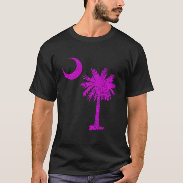 South Carolina State Flag Palmetto Tree Crescent M T-Shirt (Vorderseite)