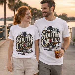 South Carolina State Heritage Tiefland Küstenregio T-Shirt