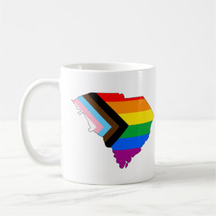 South Carolina State Pride LGBTQ Progress Pride Kaffeetasse