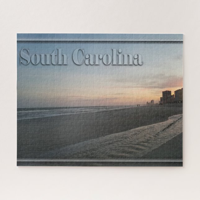 South Carolina - Strand-Sonnenuntergang Puzzle (Horizontal)