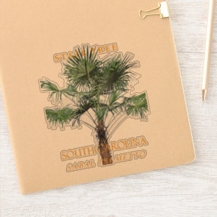 South Carolina Territory Baum Die Palmetto Aufkleber