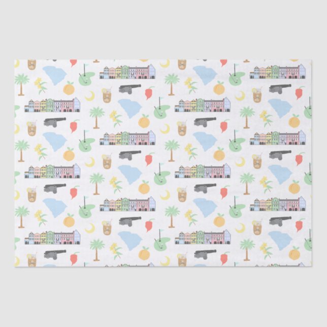 South Carolina Tissue Paper Seidenpapier (Vorderseite)