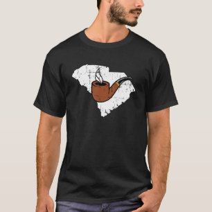 South Carolina Tobacco Pipe Rauchen Hobby Briar Pi T-Shirt