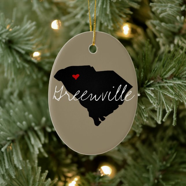 South Carolina Town Keramik Ornament (Baum)