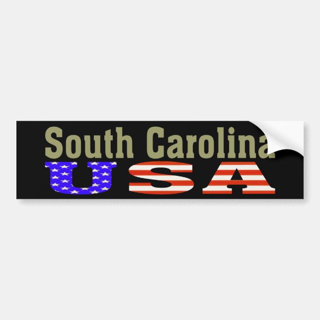 South Carolina USA! Autoaufkleber (Vorne)