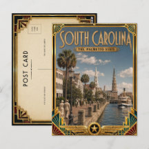 South Carolina Vintage Art Deco Golden Age