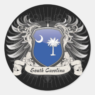 South Carolina Wappen Runder Aufkleber