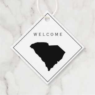 South Carolina Wedding Welcome Bag Geschenkmarke Geschenkanhänger