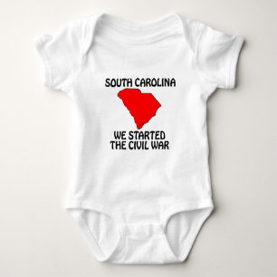 South Carolina - Wir haben den Bürgerkrieg begonne Baby Strampler