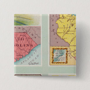 South Carolina, Wisconsin, Maine, Michigan Button
