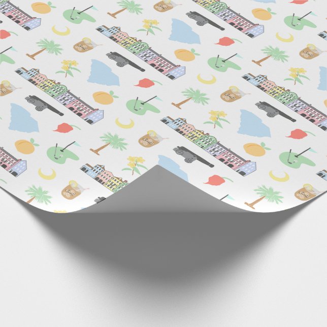 South Carolina Wrapping Paper Geschenkpapier (Ecke)