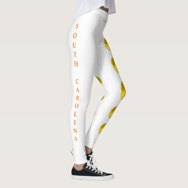 South Carolina Yellow Jessamin Blume Leggings (Rechts)
