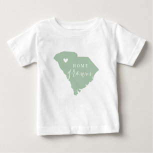 South Carolina Zuhause Grown   Editierbarer Staat  Baby T-shirt
