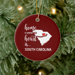 South Carolina Zuhause ist das Herz der Keramik  Ornament