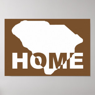 South Carolina Zuhause weg Vom Staat Plakatzeichen Poster