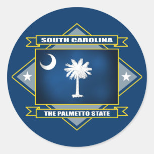 South- Carolinadiamant Runder Aufkleber