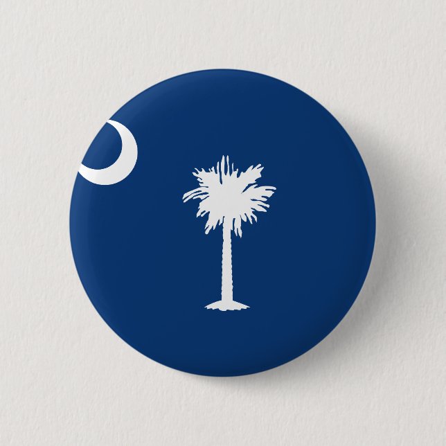 SOUTH- CAROLINAflagge Button (Vorderseite)