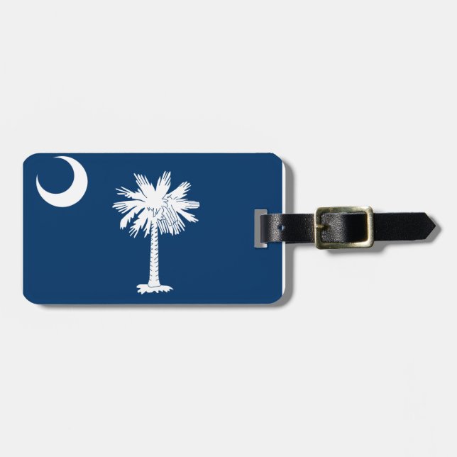 South- Carolinaflagge Gepäckanhänger (Vorderseite horizontal)