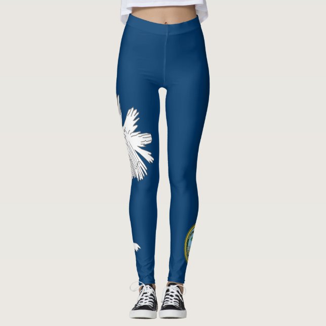 South- Carolinaflagge Leggings (Vorderseite)