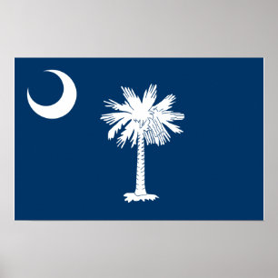 South- Carolinaflagge Poster