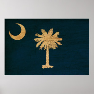 South- Carolinaflagge Poster