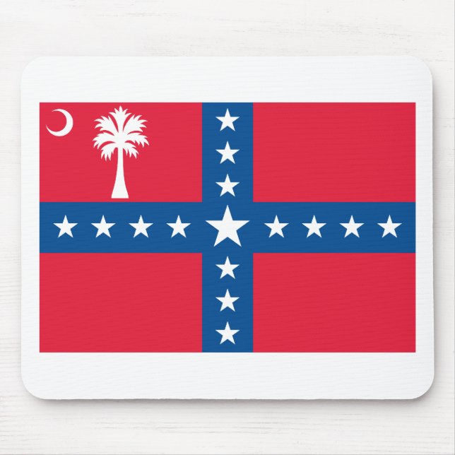South- Carolinasouveränitäts-Flagge (1860-1861) Mousepad (Vorne)