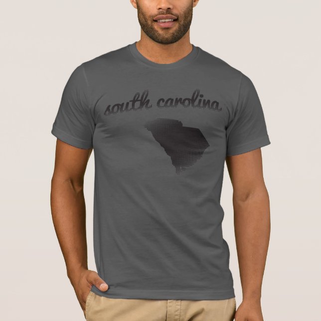 South- CarolinaStaat auf Grau T-Shirt (Vorderseite)