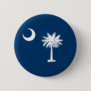 South- CarolinaStaats-Flagge Button