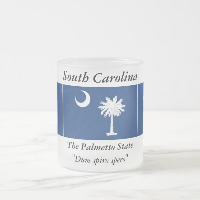 South- CarolinaStaats-Flagge Mattglastasse (Mittel)