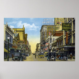 South Clinton Ave. bis Main St. 1924 Poster