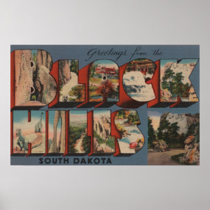 South Dakota - Black Hills - Rushmore Poster