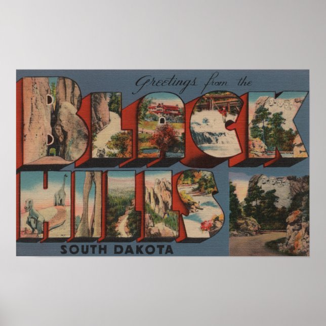 South Dakota - Black Hills - Rushmore Poster (Vorne)