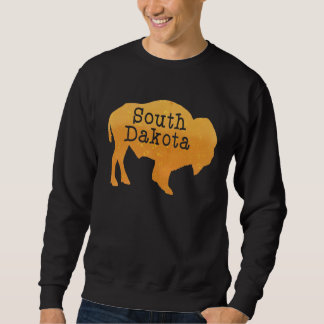 South Dakota Buffalo Bison Wildlife Nature America Sweatshirt