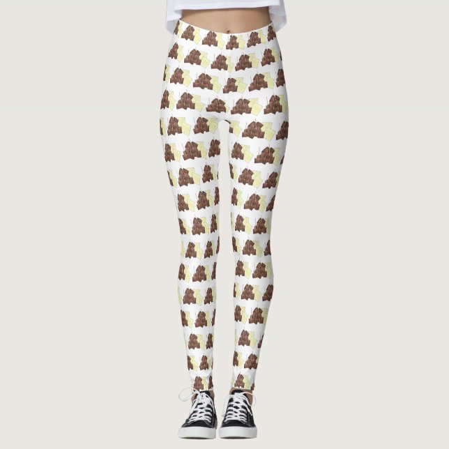 South Dakota Chislic Cubed Meat Crackers SD Feinsc Leggings (Vorderseite)