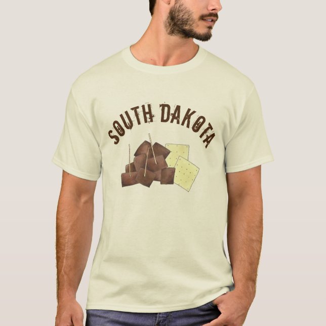 South Dakota Chislic Cubed Meat Crackers SD Feinsc T-Shirt (Vorderseite)