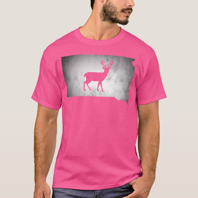 South Dakota Deer Jagd T-Shirt (Vorderseite)