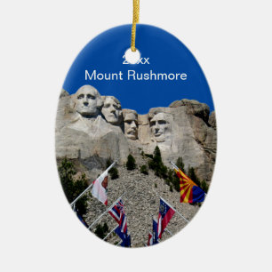 South Dakota der Mount Rushmore Keramikornament