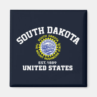 South Dakota Est 1889 USA Staat Independence Day Magnet