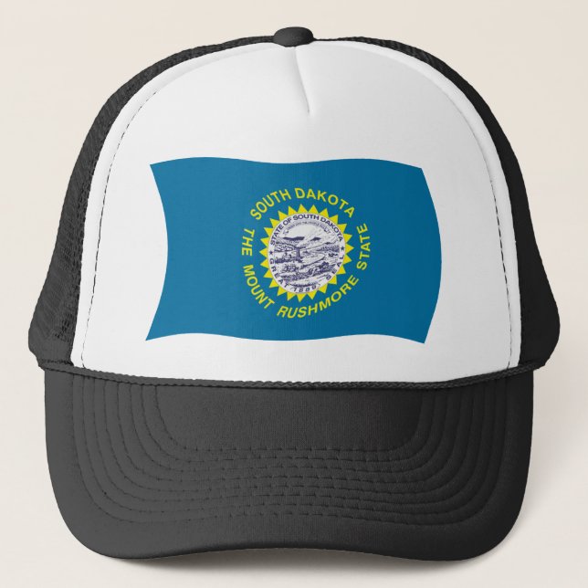South Dakota Flag Hat Truckerkappe (Vorderseite)