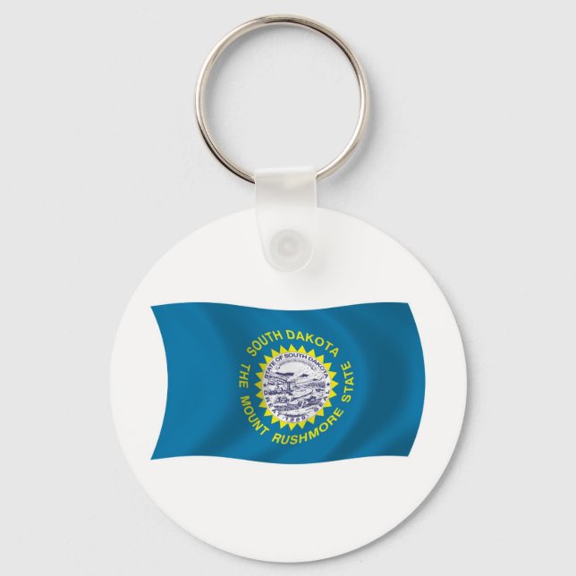 South Dakota Flag Schlüsselanhänger (Vorderseite)